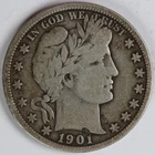 VG++ 1901 S Barber Half Dollar