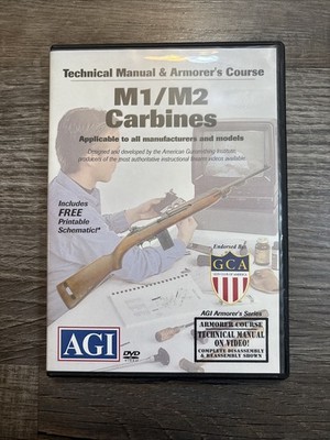 AGI Technical Manual & Armorer's Course DVD M1 M2 Carbines #1204