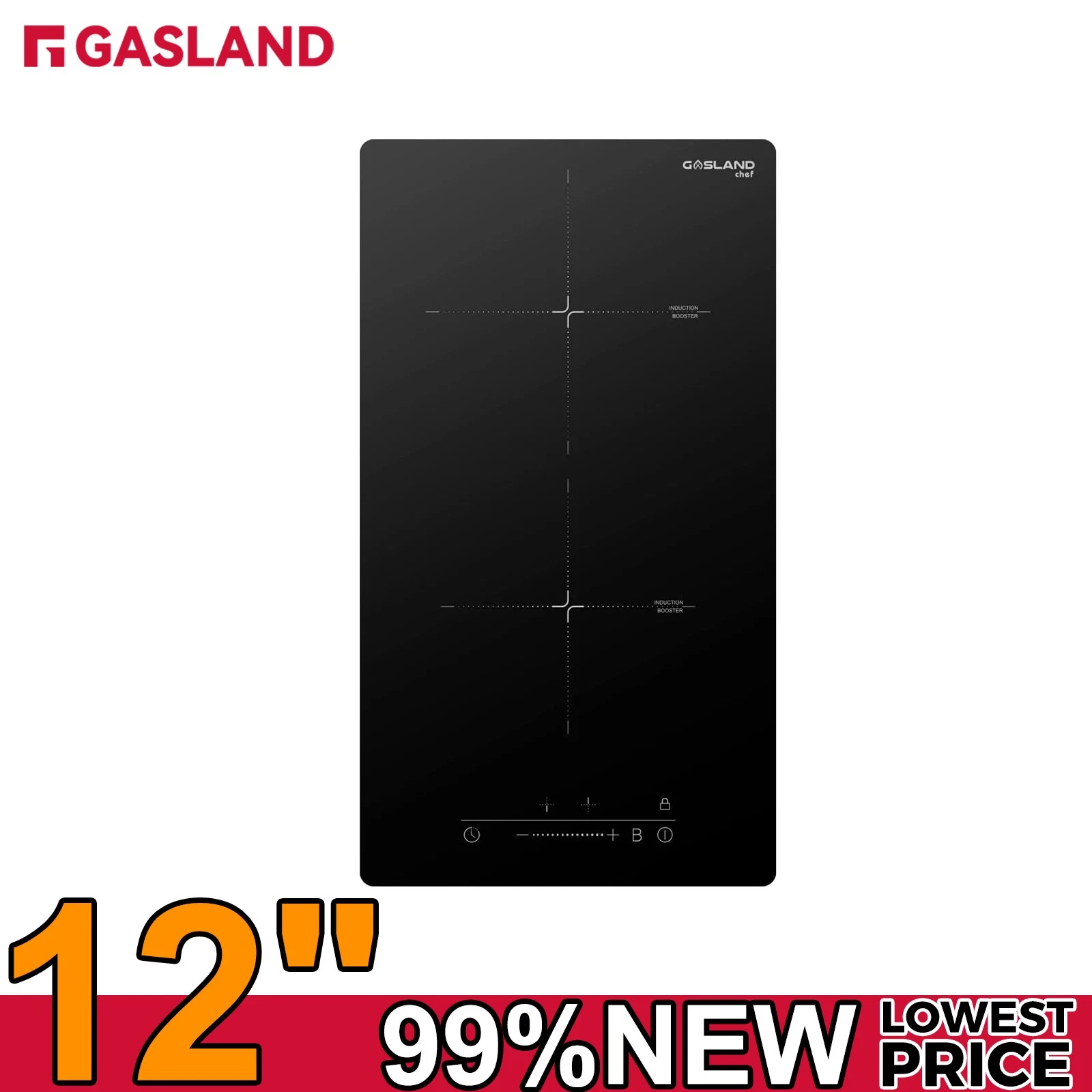 12" Induction Cooktop 2 Burner, 3500W Slide Touch Control 240V Electric Stove
Opens in a new window