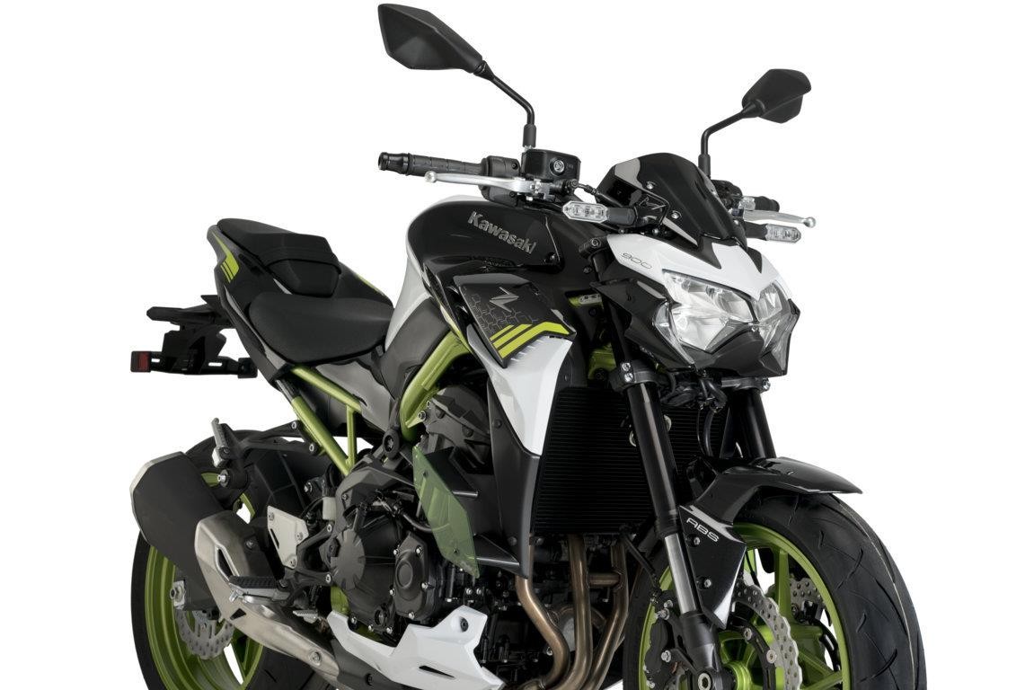 Puig Side Downforce Spoilers Race Wings Green Kawasaki Z 900 2020 - 2024