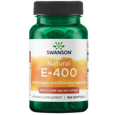 Natürliches Vitamin E-400 IU 100 Weichkapseln Swanson Health Products