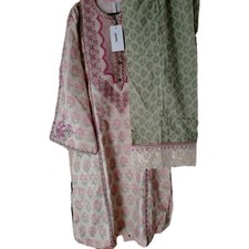 Ladies New Stitched Designer Branded Asian Ethnic 2pc Dress Suite Size Small