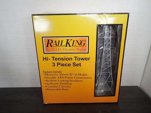 MTH Rail King Torre de Alta Tensión Juego de 3 piezas de pie casi 2 pies de alto 30-1065 | Zustand: Used