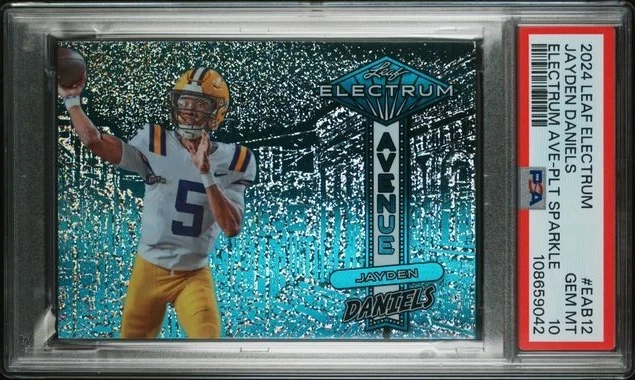 Jayden Daniels Leaf Electrum Electrum Avenue #EAB12 Pink Sparkle