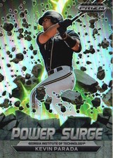2022 Panini Prizm Draft Picks #PS-KP Kevin Parada Power Surge Prizms Silver