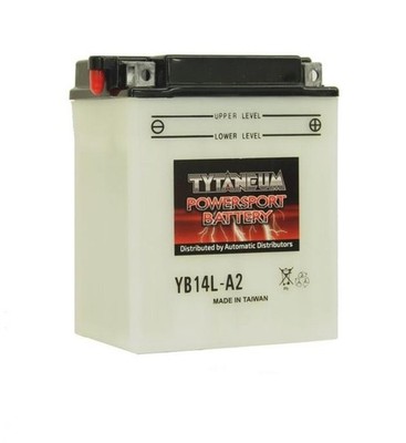 Tytaneum Conventional Battery YB14L-A2 #YB14L-A2FP Arctic Cat 300/250