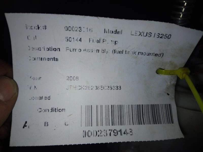 Fuel Pump Assembly Fuel Tank Mounted Fits 06-15 LEXUS IS250 422401 Foto 3 de 4
