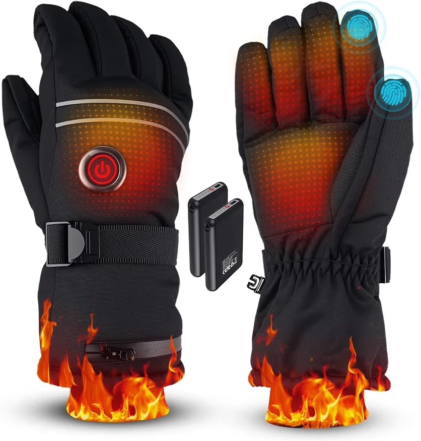 Heated Gloves for Men Women, Rechargeable Battery Heated Gloves with Touchscreen
