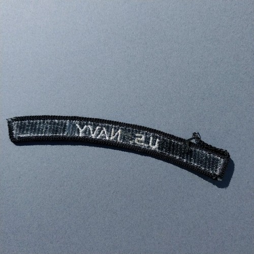 USS Navy Naval Tab Rocker Ribbon 4 3/4" Patch - Picture 2 of 2