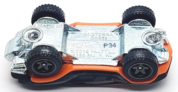 2019 HOT WHEELS GEOTERRA GHB58 GRAY & ORANGE 1:64 DIECAST 2 3/4