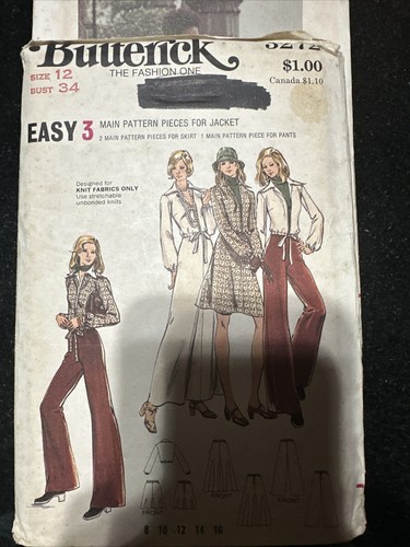 Modelli Butterick vintage anni '70. Lotto di 6: 5684,3384,3272,5298,4602,4299. - Foto 8 di 13