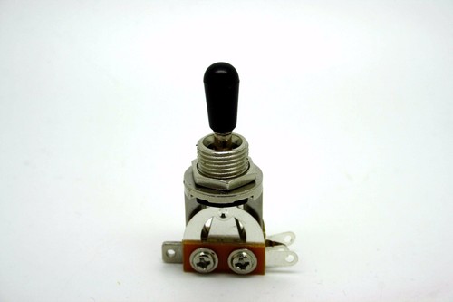 3 WAY CHROME TOGGLE SWITCH AND BLACK TIP FOR GIBSON EPIPHONE LES PAUL & SG - 第 1/1 張圖片