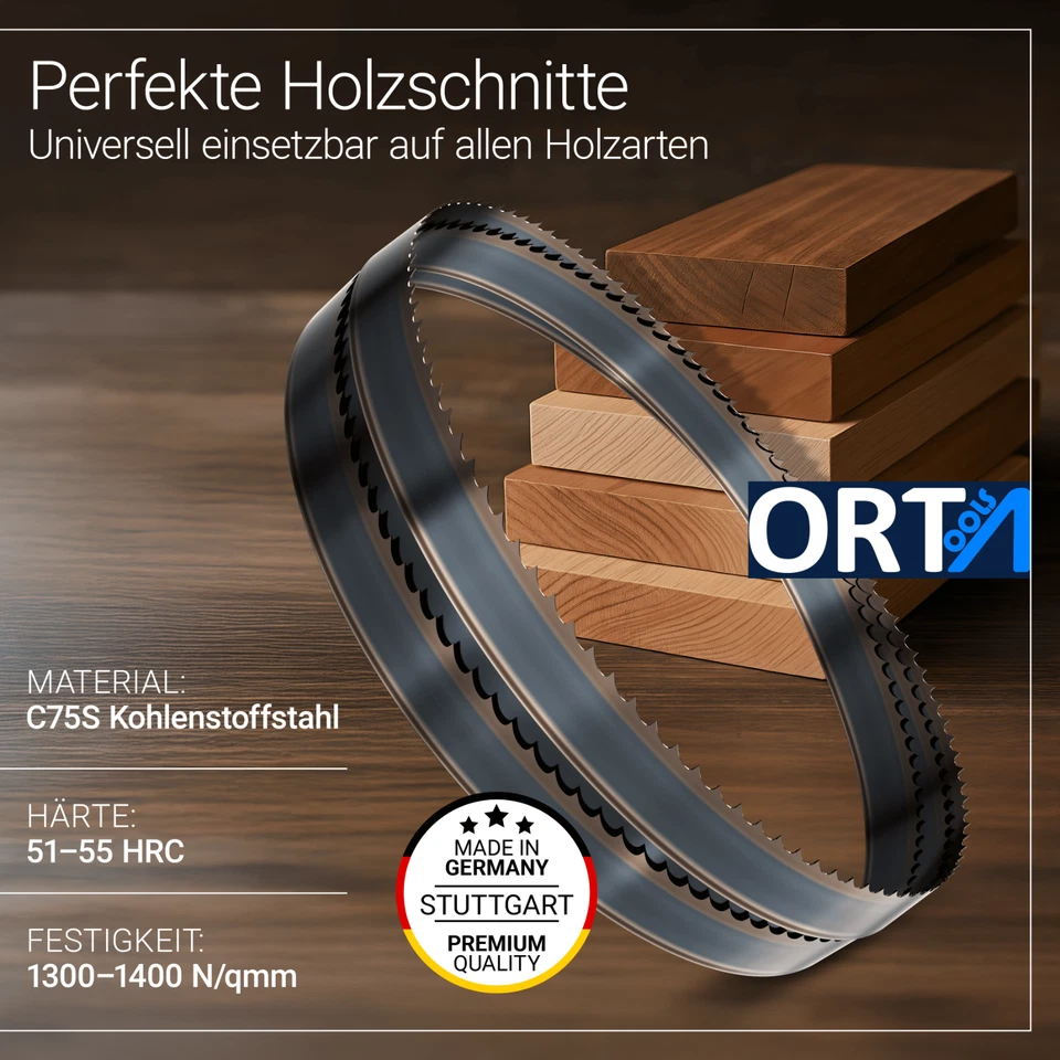 1810 x 8 x 0,65 x 4,6 oder 14 ZpZ Qualitäts-Sägeband Bandsägeblatt Holz Metabo - Bild 3 von 4