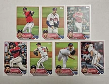 2023 Topps Series 2 Atlanta Braves Base Team Set (7 Cards) Strider, Olson, Riley