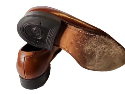 Florsheim‎ Men\'s Brown Leather Loafers Size 8D Slip-On Shoes Made in India Leather Loafer Shoes Brown Made in India Florsheim Men main image 3