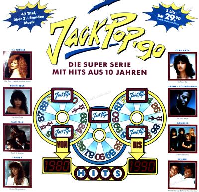 Various - Jackpop '90.. Super Serie Mit Hits Aus 10 Jahren Germany 3LP 1990 .