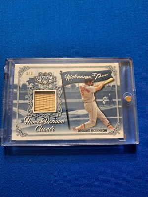 2021 Leaf Nickname HoF Brooks Robinson 3/3 The Human Vacuum Cleaner 
