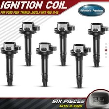 6x Bobina de encendido para Ford Flex Taurus 2010-2012 Lincoln MKT MKS 2010-2012 3,5 L