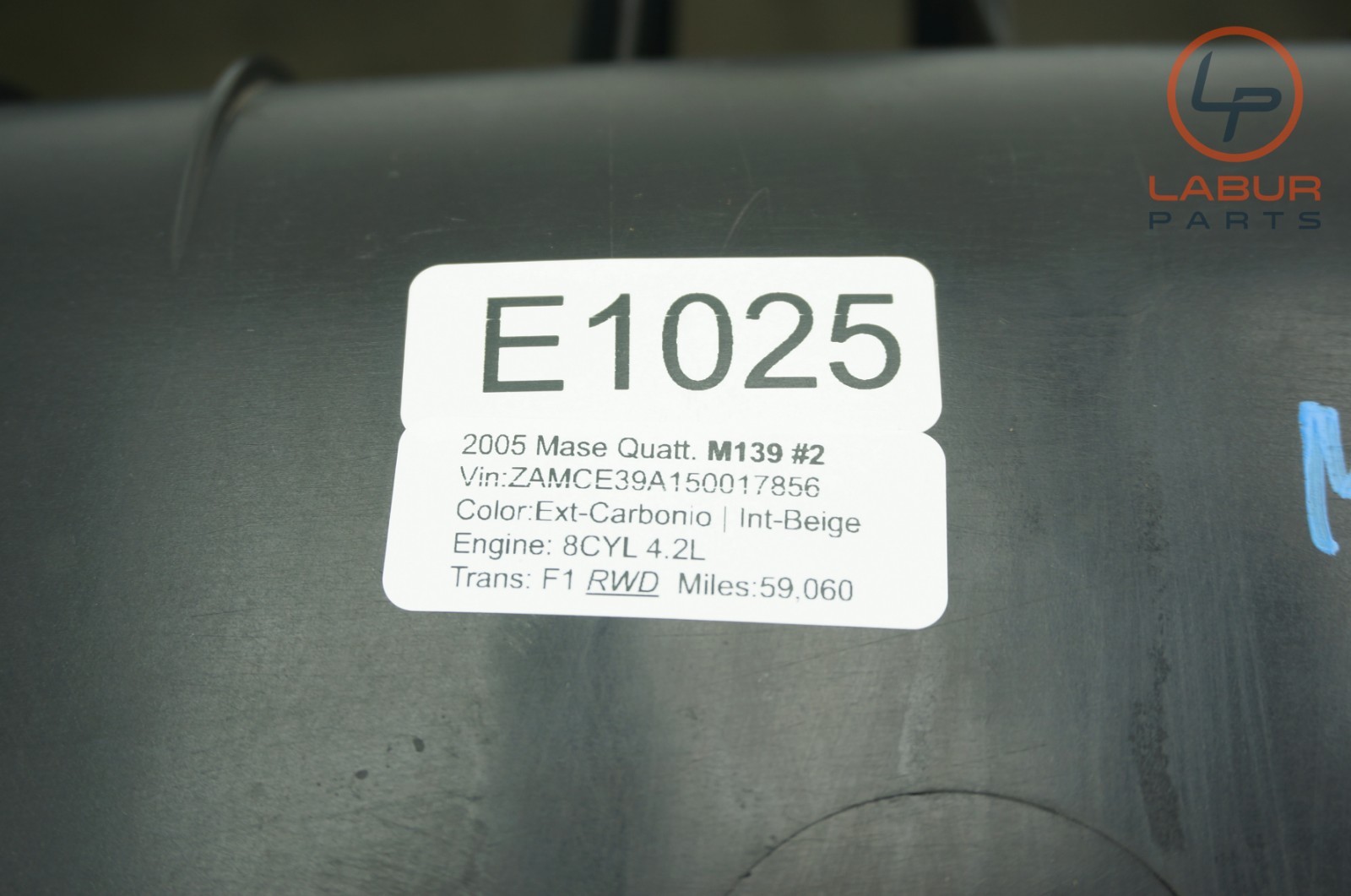 M139 05-07 Maserati Quattroporte Air Intake Cleaner Filter Housing E1025