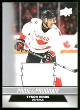 2023 Upper Deck Team Canada Juniors - Pride of the Program Tyson Hinds #64 (RC)