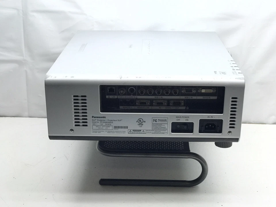 Panasonic DLP PT-DW6300US WXGA Projector 6,000 Lumens W/ Power Supply - Image 3 of 4