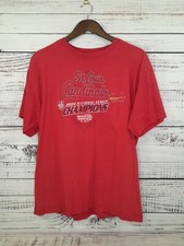 Vintage St Louis Cardinals T Shirt Mens L Red Baseball National League Champs