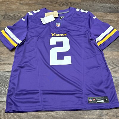 NWT Justin Jefferson Minnesota Vikings #2 Jersey (wrong Number) Men s Sz L; NEW
