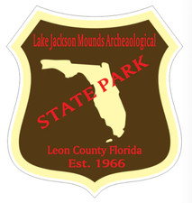 7" lake jackson mounds florida state park bumper sticker decal usa made