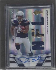 RYAN MATHEWS 2010 PANINI RPM CHARGERS ROOKIE NFL PATCH AUTO RC #D 14/299