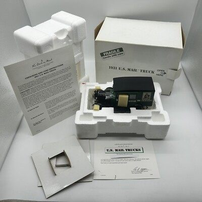 Danbury Mint 1931 Diecast Ford US Mail Postal Truck 1:24 W/ Box & Styrofoam NIB