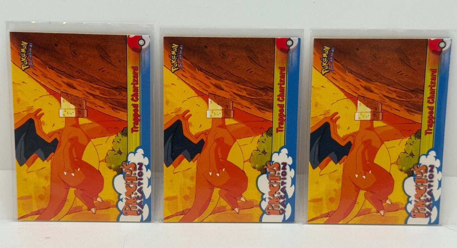 CHARIZARD #51 TRAPPED Topps Pokemon Card Pikachu's Vacation Movie (3)