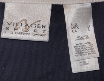 VINTAGE Villager Sport Women's Tee Shirt Size L | eBay
