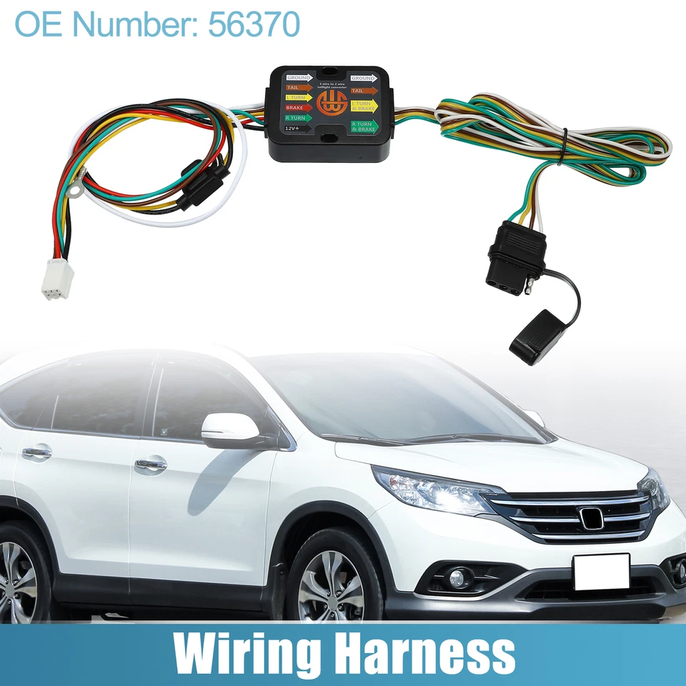 1 juego 56370 arnés de cableado de remolque de 4 pines para Honda CR-V 2017 2018 2019-2022 Foto 2 de 4