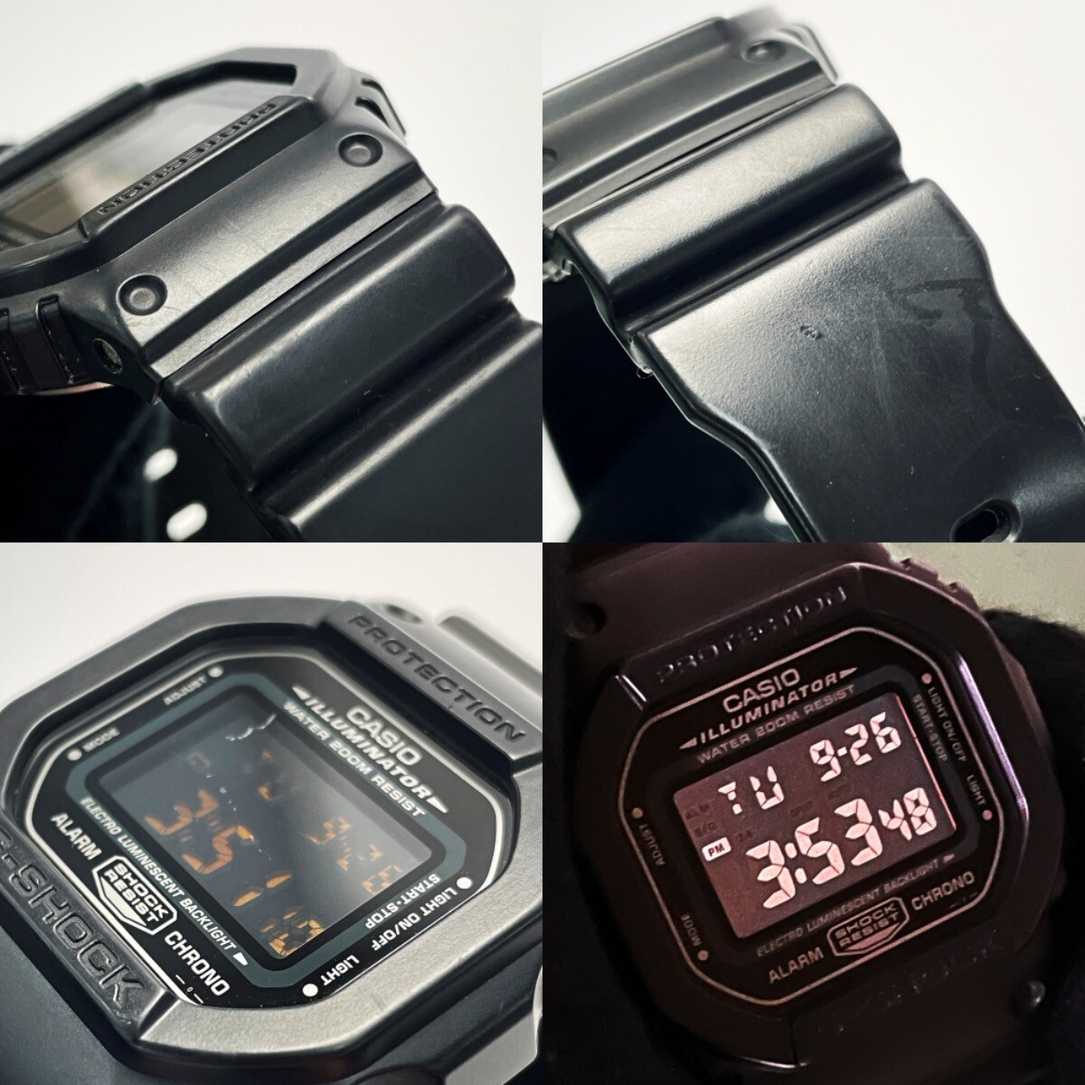 Casio G-Shock DW-056BK-1VJF Men's Black Quartz Watch - Used Casio G-Shock DW-056BK-1VJF Men's Black Quartz Watch - Used