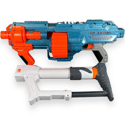 NERF Elite 2.0 Shockwave RD-15 Blaster 15-Dart Rotating Drum With Buttstuck