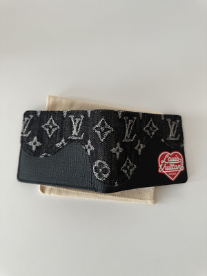 【無料郵送/関税込/正規品】 Louis Vuitton x Nigo Slender Wall Louis Vuitton Wallet Slender x Nigo DENIM/LEATHER Monogram