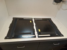 Permobil Seat Pan Plates, Metal , 16 1/2" Deep, Set of 2. Black, ML1