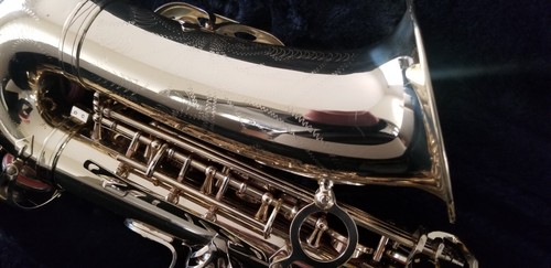 Etude EAS-200 Student Series Alto Saxophone Lacquer w Hard Case - Picture 7 of 13