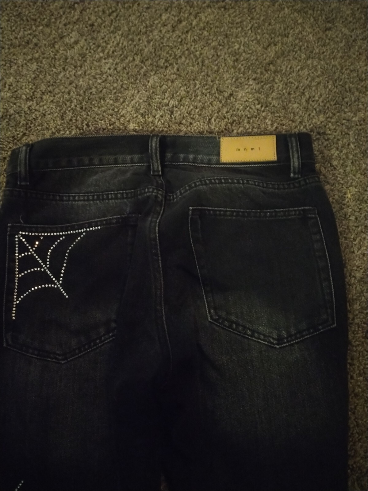 Spiderweb Design For MNML Men’s Patchwork Black J… - image 11