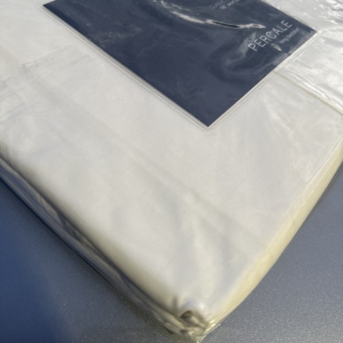 Hudson Park Classic Linens Egyptian Cotton Percale Bedskirt VANILLA SKY King - Picture 3 of 5