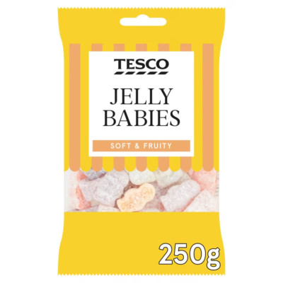 Tesco Jelly Babies Sweets 250G x UK