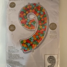 55  Extra Large Anagram Foil Balloon Formz Number  9  