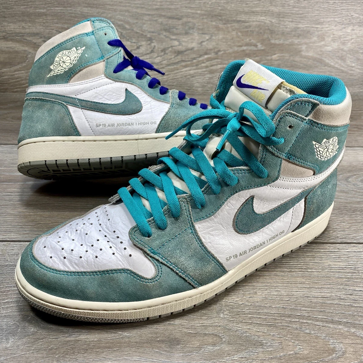 Nike Air Jordan 1 Retro High OG Turbo Green/Sail-White 555088 311 Size 13  Rare