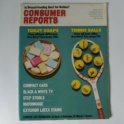 #ad March 1977 Consumer Reports Magazine Vol. 42 No. 3 Vintage Product Reviews $14.00
