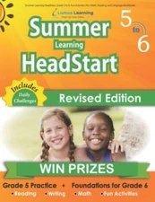 Summer Learning HeadStart, Grade 5 to 6: Fun Activities Plus Math, Readin - GOOD
