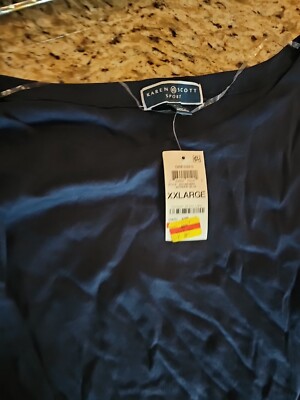 Karen Scott Cotton Cuffed-Sleeve Dress Cuffed Short Sleeve