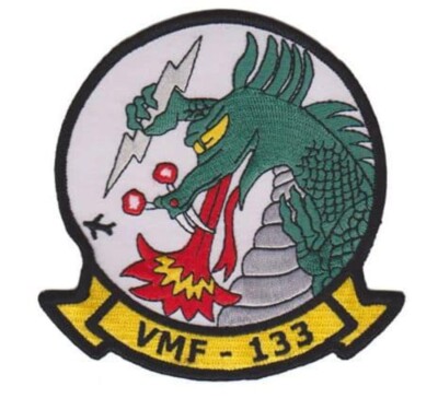 VMF-133 Squadron Patch   Sew On