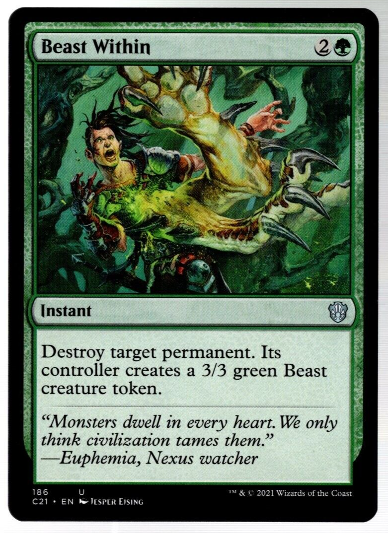 Beast Within 186 Non Foil Uncommon Commander 2021 MTG Near Mint