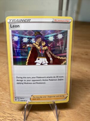 【ネズタロウ】ポケモンカード Leon Trainer - 154/185 Rare Non Holo Pokemon TCG Vivid Voltage