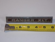 Vtg 1965 Ford Ranger Xlt Truck Vehicle Glovebox Dash Emblem Badge C5gb-16098